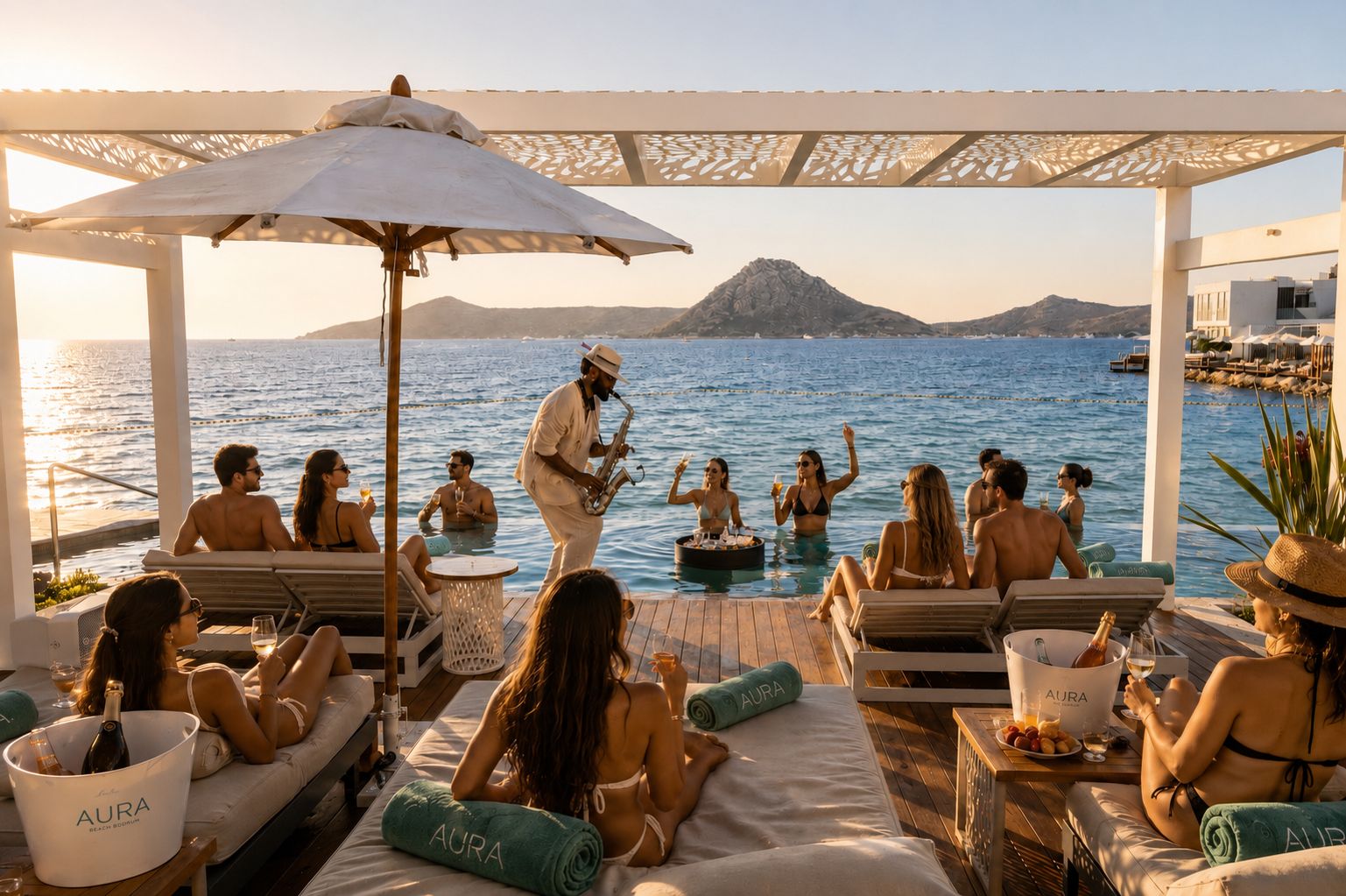 Sunday Pool Party at Aura Beach Bodrum